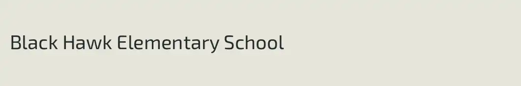 Black Hawk Elementary School